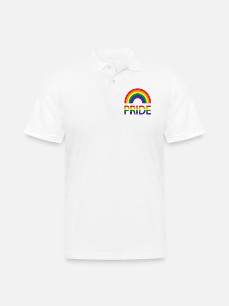 Unique design t-shirts - Men's Pique Polo Shirt - white