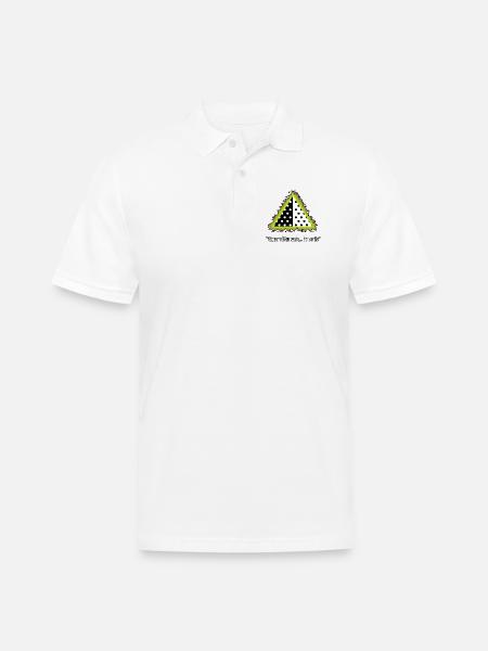 Anger the polkadots - Men's Pique Polo Shirt - white
