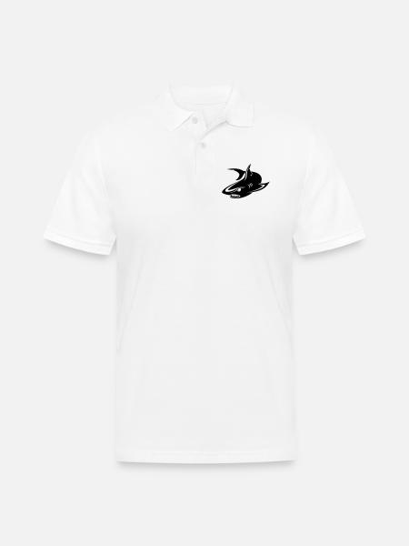 Shark - Men's Pique Polo Shirt - white