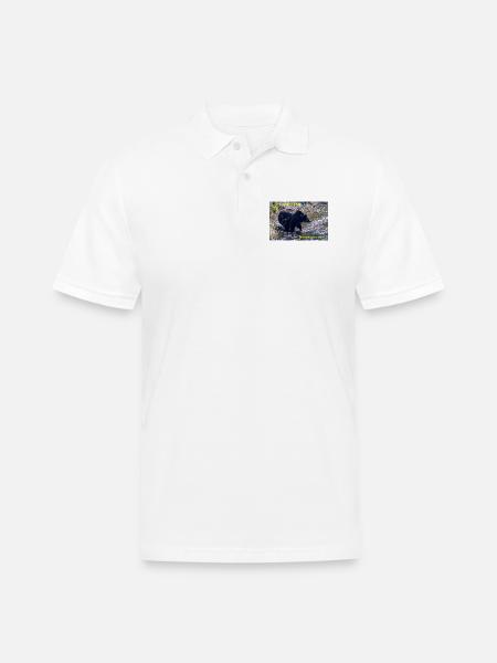 Choose The Bear - Men's Pique Polo Shirt - white