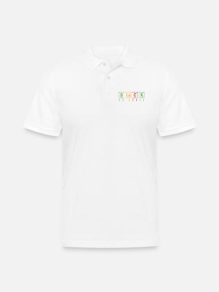 Black Nurse Registered Nurse - Men's Pique Polo Shirt - white