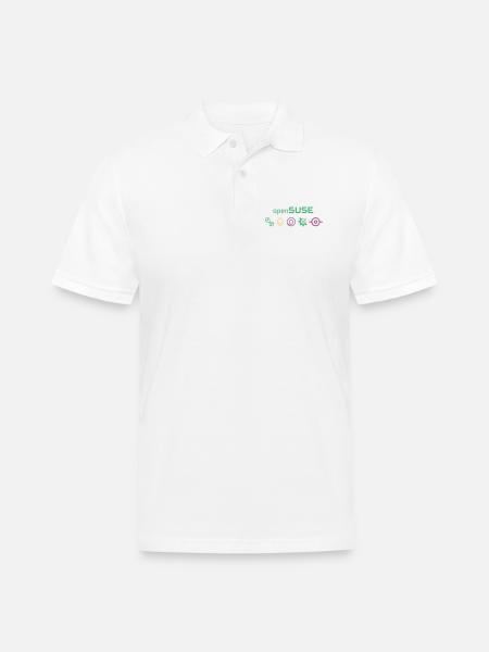 Distro Flavors - Men's Pique Polo Shirt - white