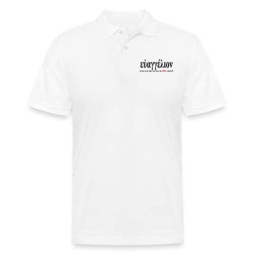 The Greek word translated gospel - Men's Pique Polo Shirt