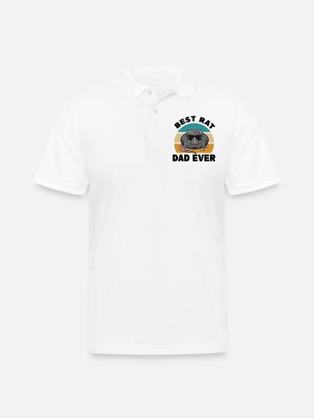 Rats men - Men's Pique Polo Shirt - white