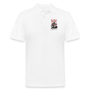 Palestine Resistance Keffiyeh Fist Graphic - Men's Pique Polo Shirt - white - Front