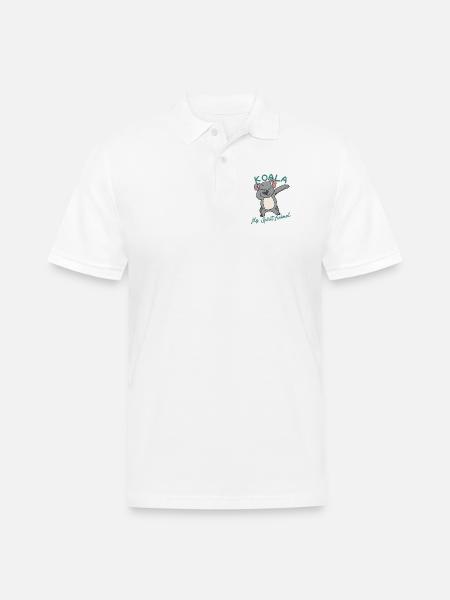 Koala Spirit Animal Dance - Men's Pique Polo Shirt - white