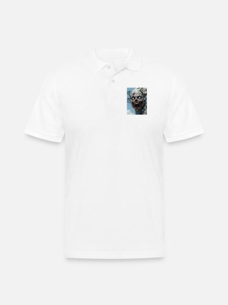 Untitled_design_-3-Nature’s Curse – Undead Horror - Men's Pique Polo Shirt - white