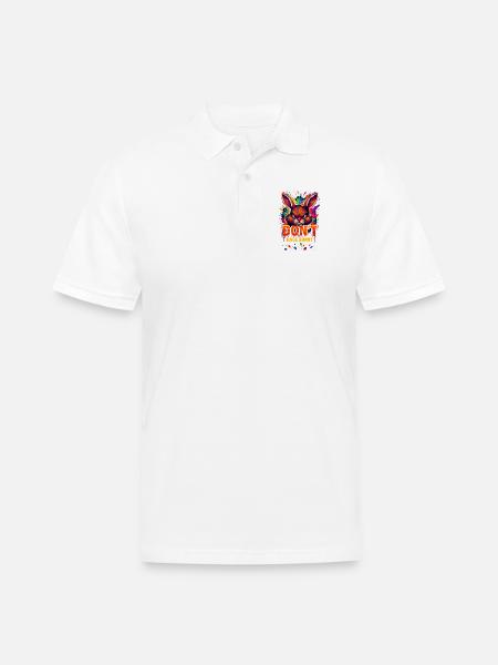 Rage_Bunny - Men's Pique Polo Shirt - white
