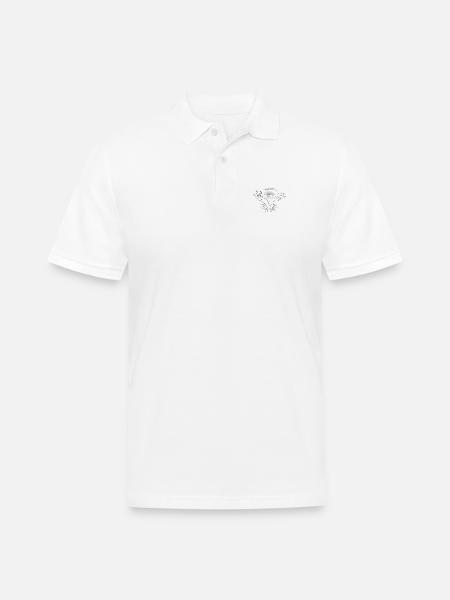 Radiation - Men's Pique Polo Shirt - white