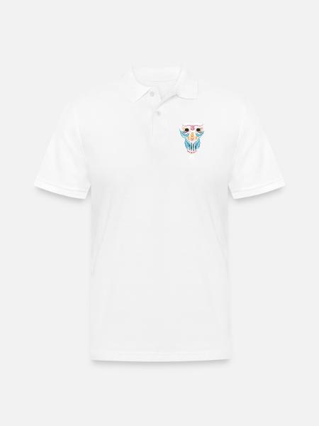 Smile Face - Men's Pique Polo Shirt - white