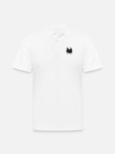 Inferno Spider Emblem - Men's Pique Polo Shirt - white