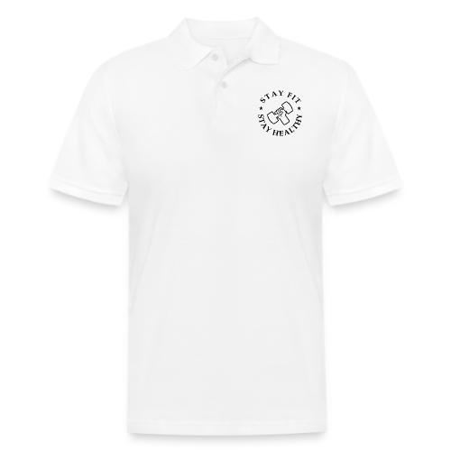 Stay Fit Stay Healthy - Men's Pique Polo Shirt