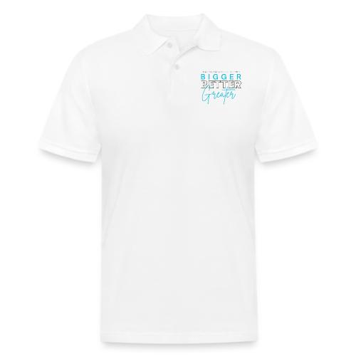 BIGGER BETTER GREATER - Men's Pique Polo Shirt