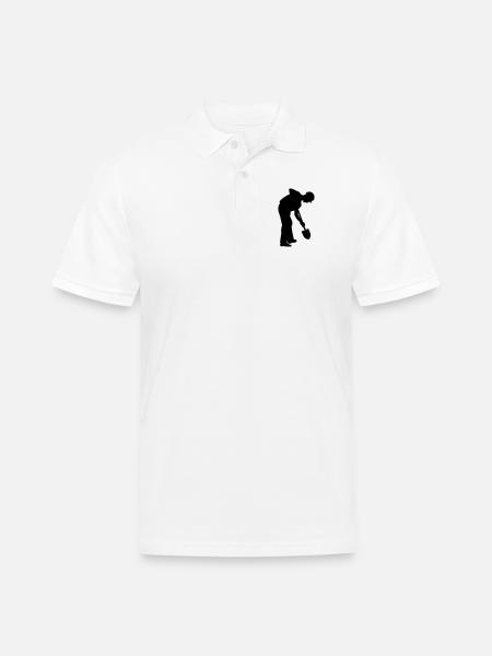 Digging Groundworker – Construction Life - Men's Pique Polo Shirt - white