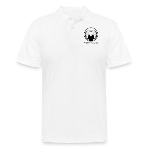 Anonymous 1 - Black - Men's Pique Polo Shirt