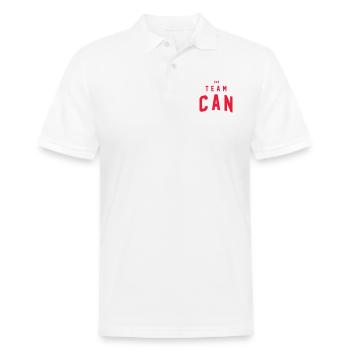 TEAM CANADA OLD SCHOOL - Men's Pique Polo Shirt - white - Front