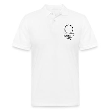 Simplicity - Men's Pique Polo Shirt - white - Front