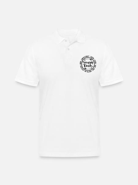 Mammography Tech - Men's Pique Polo Shirt - white