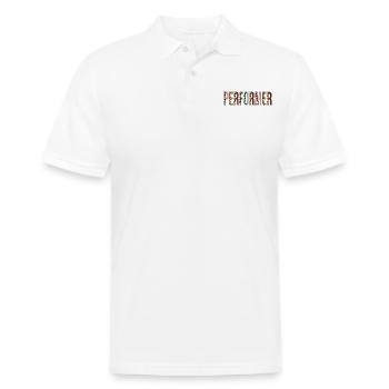 Performer - Men's Pique Polo Shirt - white - Front