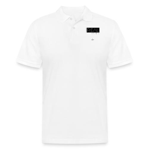 Real in black - Men's Pique Polo Shirt