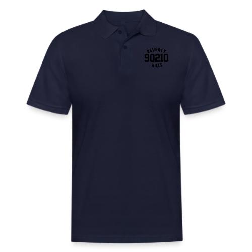 90210 Old School Tee Black - Men's Pique Polo Shirt
