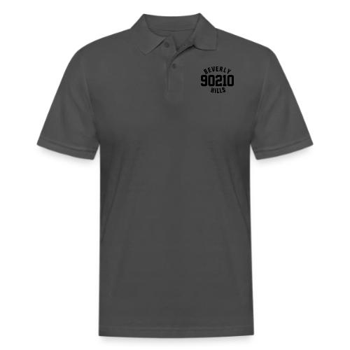 90210 Old School Tee Black - Men's Pique Polo Shirt