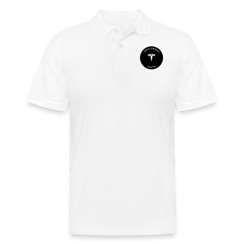 TESLA OWNERS AUSTIN CLUB STICKER - Men's Pique Polo Shirt