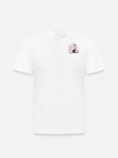 Nyatasha Nyanners - Men's Pique Polo Shirt - white