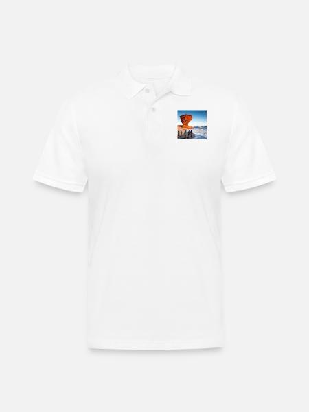 South Bay Shores - Men's Pique Polo Shirt - white