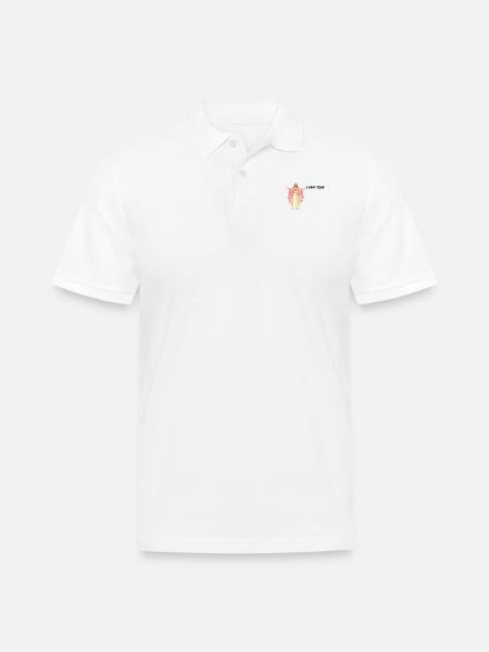 jesus I saw that - Men's Pique Polo Shirt - white
