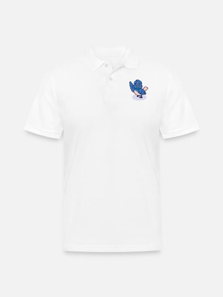 Berry again - Men's Pique Polo Shirt - white