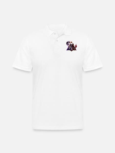 IlluminET87 - Men's Pique Polo Shirt - white