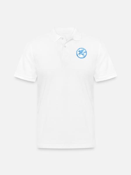 Pegasus - Men's Pique Polo Shirt - white