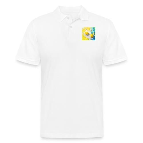 Lemons in a Splash - Men's Pique Polo Shirt