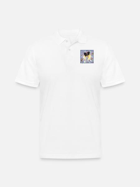 Mothman & Isobod - Men's Pique Polo Shirt - white