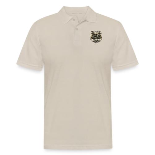BEAR HUNT - Men's Pique Polo Shirt