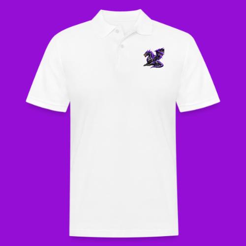 Neon Dragon at Rest - Men's Pique Polo Shirt