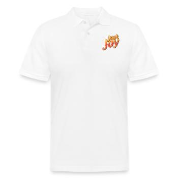 Just Joy - Men's Pique Polo Shirt - white - Front