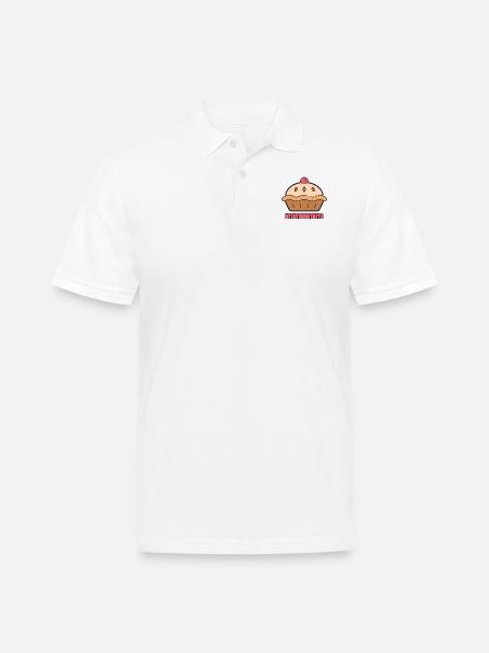 Mmmmm Pie - Men's Pique Polo Shirt - white