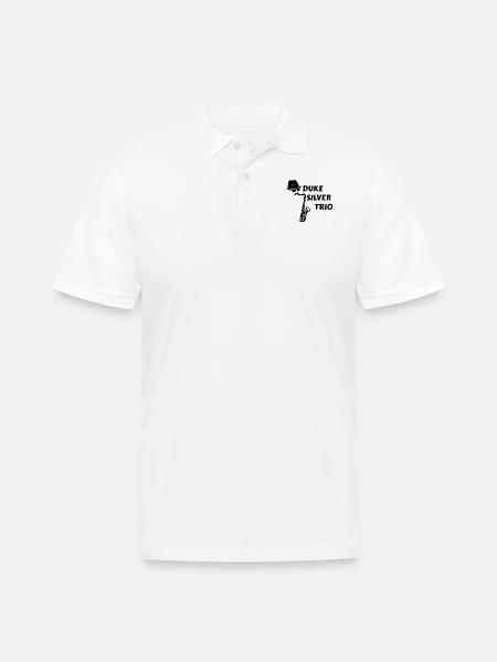 Duke Silver Trio - Men's Pique Polo Shirt - white