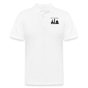 Build THIS Wall - Men's Pique Polo Shirt - white - Front
