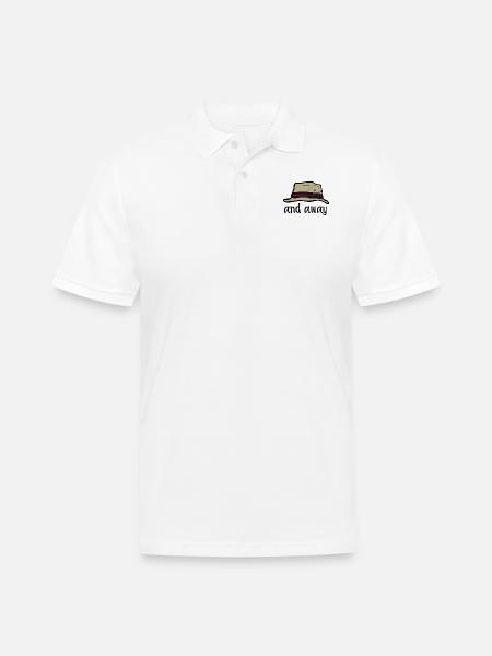 And Away - Men's Pique Polo Shirt - white