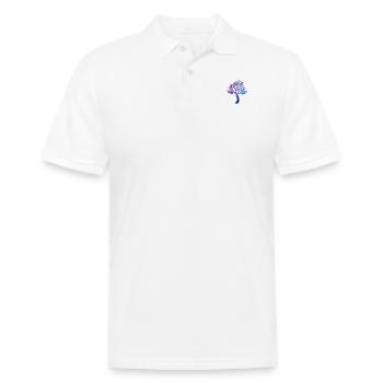 TREE - Men's Pique Polo Shirt - white - Front