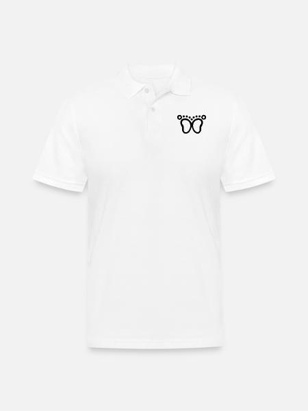 Foot - Men's Pique Polo Shirt - white
