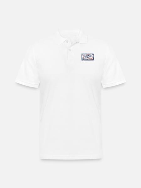 fourth of july - Men's Pique Polo Shirt - white
