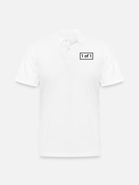 =1of1=(1) - Men's Pique Polo Shirt - white