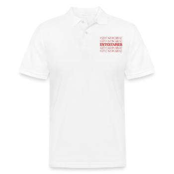 Entertainer Performer Artist Showman Actor - Men's Pique Polo Shirt - white - Front