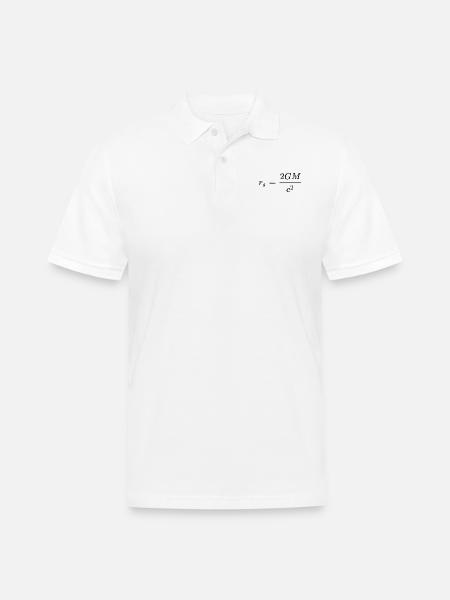 Schwarzschild Radius General Relativity - Men's Pique Polo Shirt - white