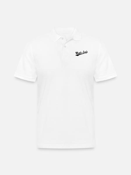 Maple Leafs - Men's Pique Polo Shirt - white