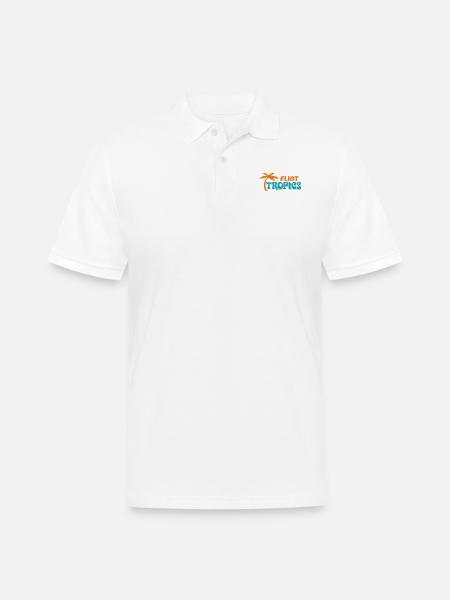 Flint Tropics SemiPro Jersey - Men's Pique Polo Shirt - white